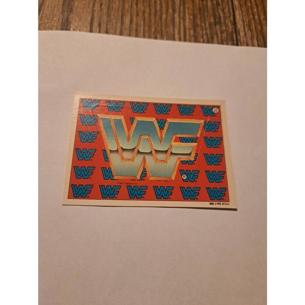 Vintage 1987 WWF Titan Sports Sticker Card 22 Puzzle Piece WWE Vintage Wrestling